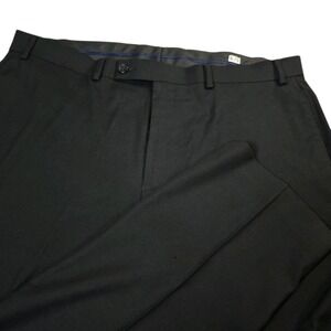 Lauren Ralph Lauren Dress Pants‎ Slacks Mens 36x32 Black Straight Flat Front